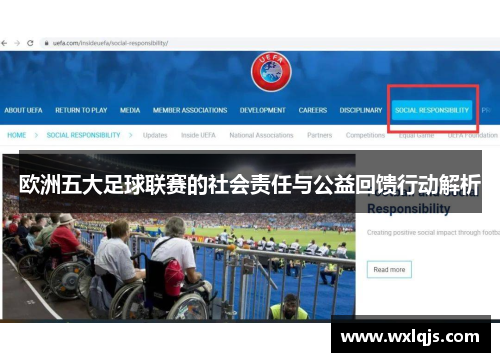 欧洲五大足球联赛的社会责任与公益回馈行动解析